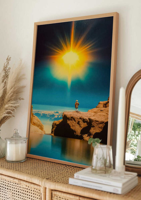 Tablou înramat „Voyager at the Edge of Light” de Taudalpoi