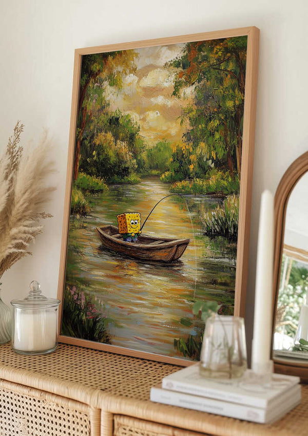 Tablou înramat „Bob by the river” de Dikhotomy