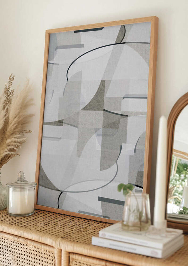 Tablou înramat „Neutral Curves 3” de cartissi