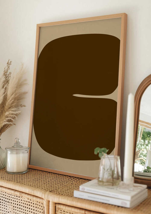 Tablou înramat „Bold Brown Form” de Treechild