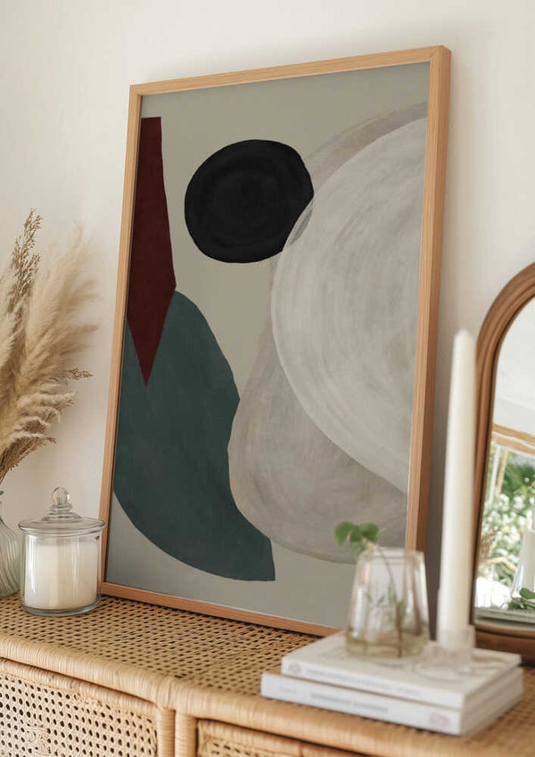 Tablou înramat „Geometric Harmony” de Treechild