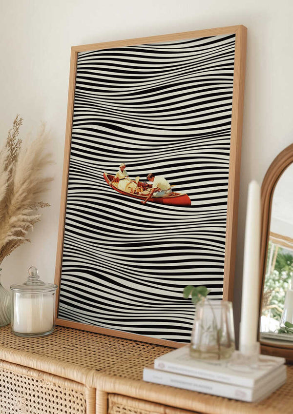 Tablou înramat „The Real Boat Trip” de Taudalpoi