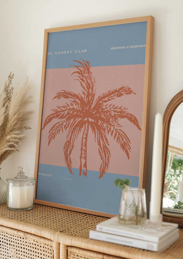 Tablou înramat „Sunkissed Oasis” de Treechild