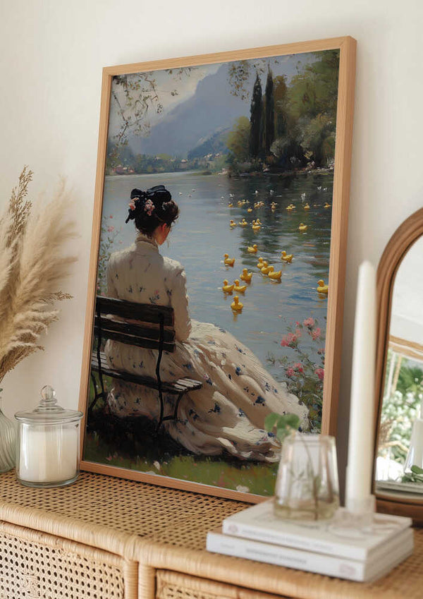 Tablou înramat „Tranquil Waterside” de Dikhotomy