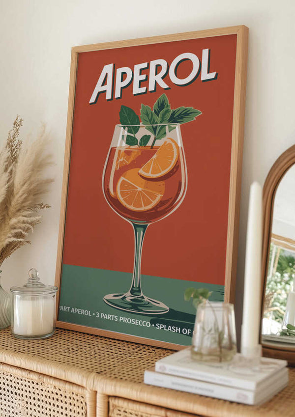 Tablou înramat „Aperol Vintage No 2” de Andreas Magnusson