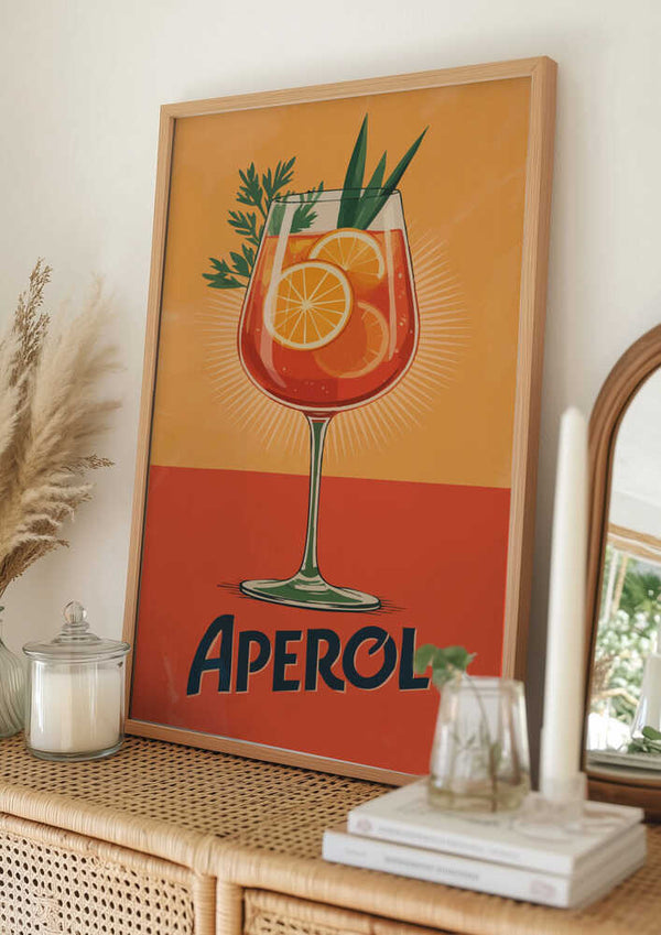 Tablou înramat „Aperol Vintage No 3” de Andreas Magnusson