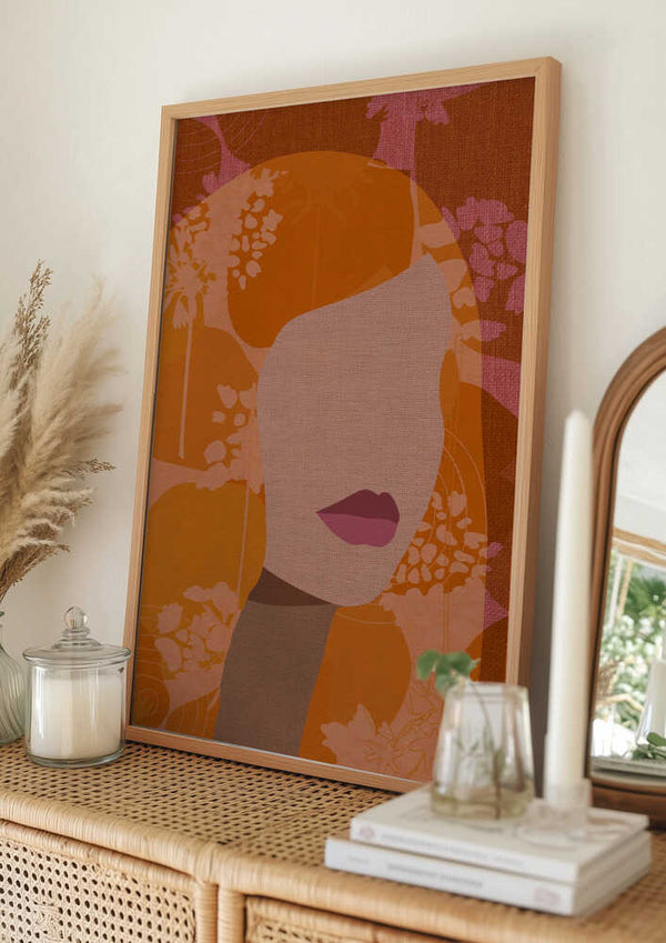 Tablou înramat „Floral Silhouette” de Dina Dankers