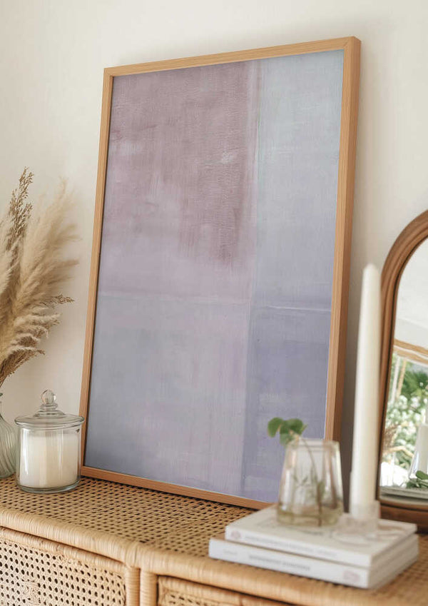 Tablou înramat „Pastel Painted Wall Mauve Pink” de Alexandra Weise
