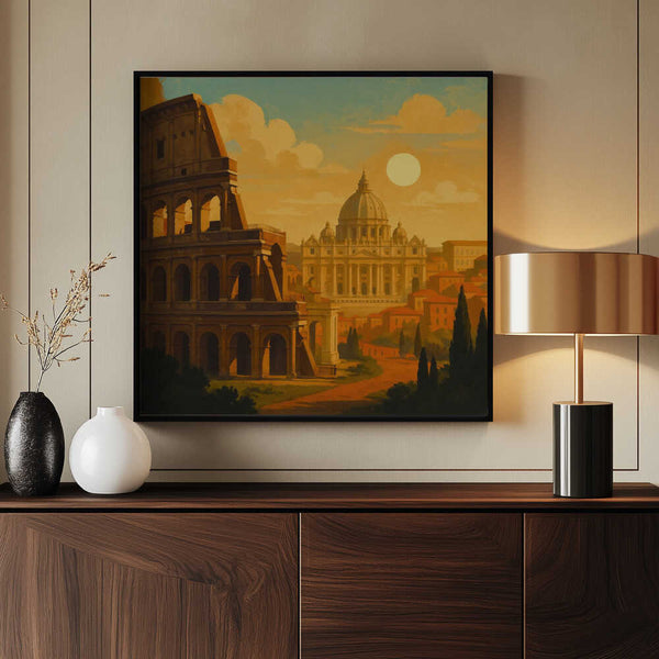 Tablou înramat „Rome At Golden Dawn” de Taudalpoi