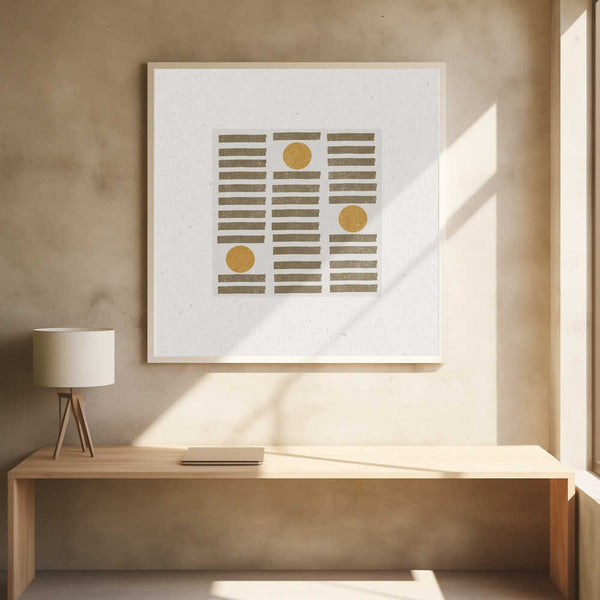 Tablou înramat „Golden Harmony” de THE MIUUS STUDIO