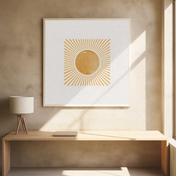 Tablou înramat „Radiant Sunburst” de THE MIUUS STUDIO