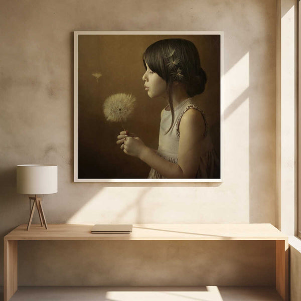 Tablou înramat „A Dandelion Poem” de Svetlana Bekyarova