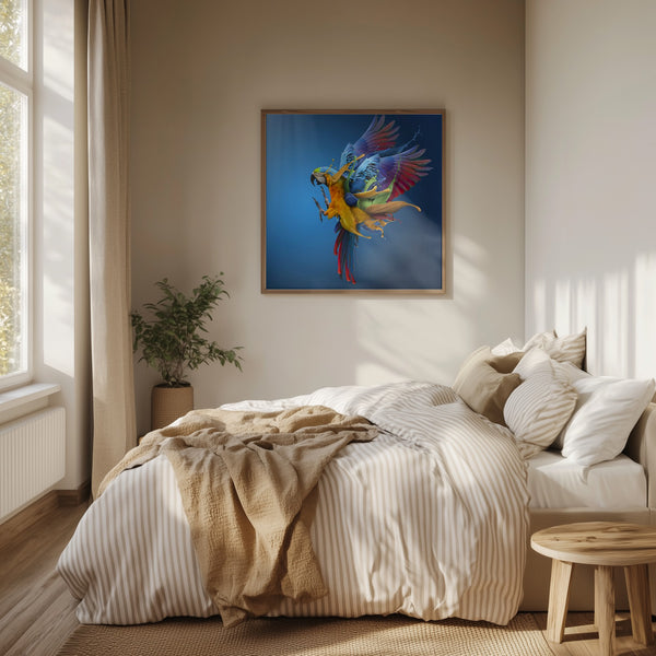 Tablou înramat „Flying Colours” de Sulaiman Almawash