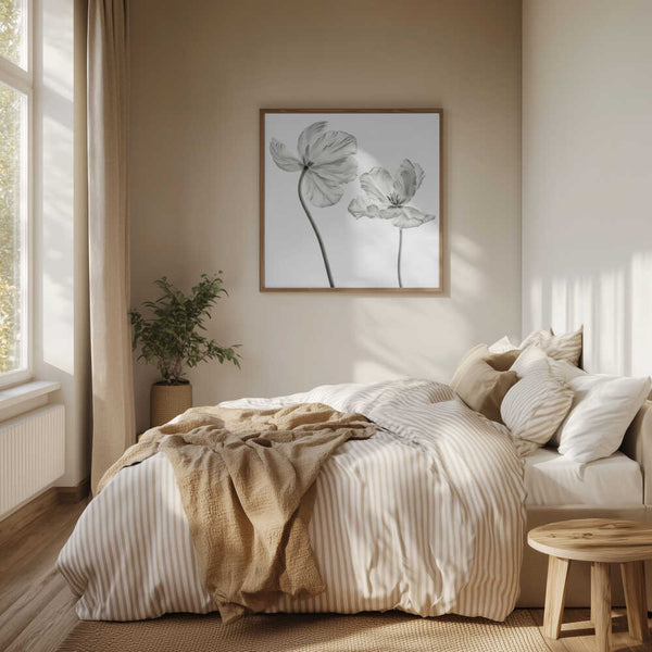 Tablou înramat „Same tulip : front- and backview” de Lotte Grønkjær