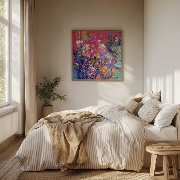 Tablou înramat „Radiant Floral Harmony” de Dorothy Fagan