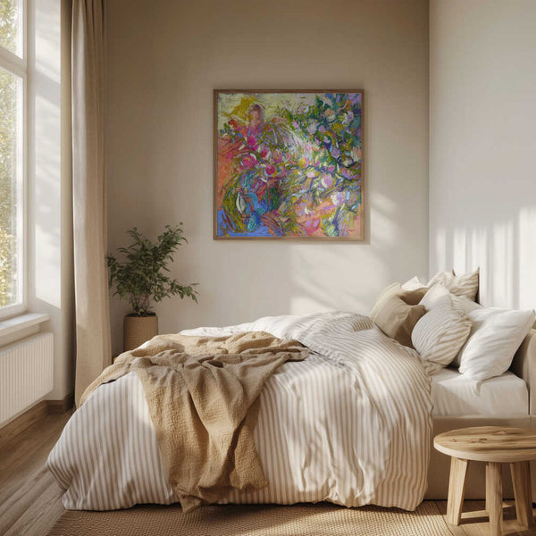 Tablou înramat „Vibrant Floral Petals” de Dorothy Fagan