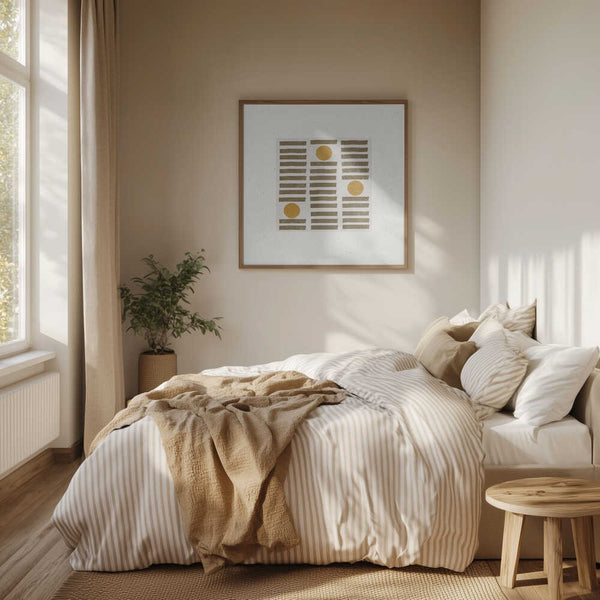 Tablou înramat „Golden Harmony” de THE MIUUS STUDIO