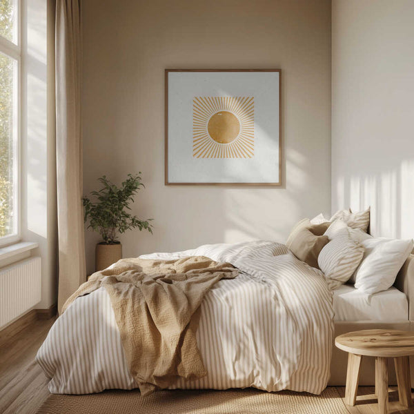 Tablou înramat „Radiant Sunburst” de THE MIUUS STUDIO