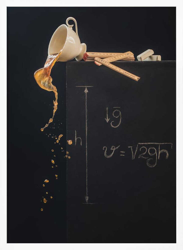 Tablou înramat „A study with free fall” de Dina Belenko