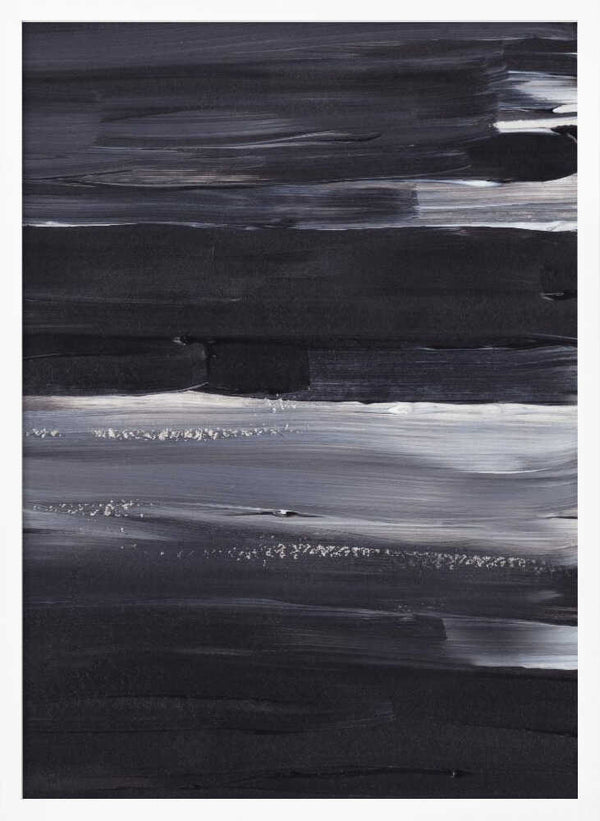 Tablou înramat „Expressive Monochrome Strokes” de uplusmestudio