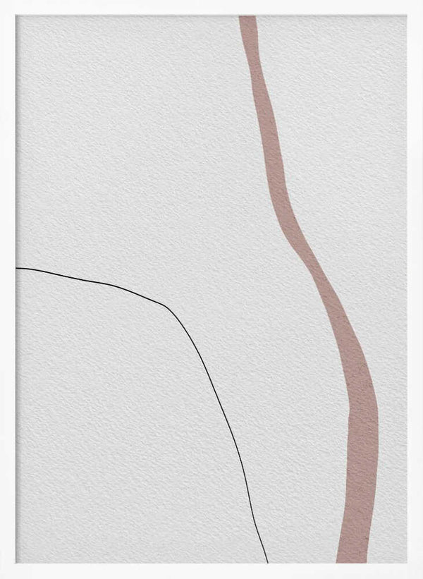 Tablou înramat „Curved Traces” de uplusmestudio