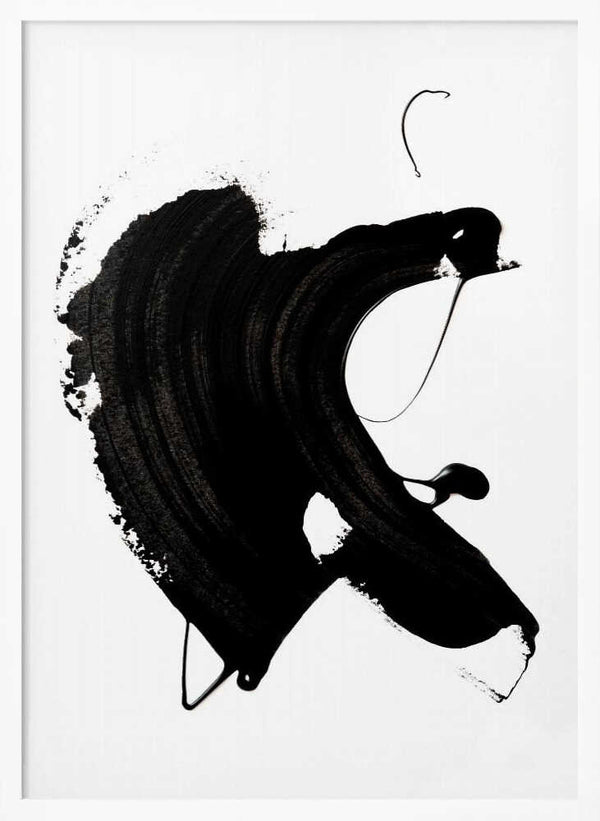 Tablou înramat „Black abstract Stroke” de uplusmestudio