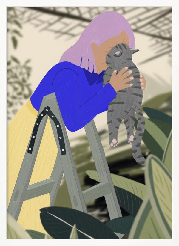 Tablou înramat „Hi Kitty, I love you!” de Jota de jai