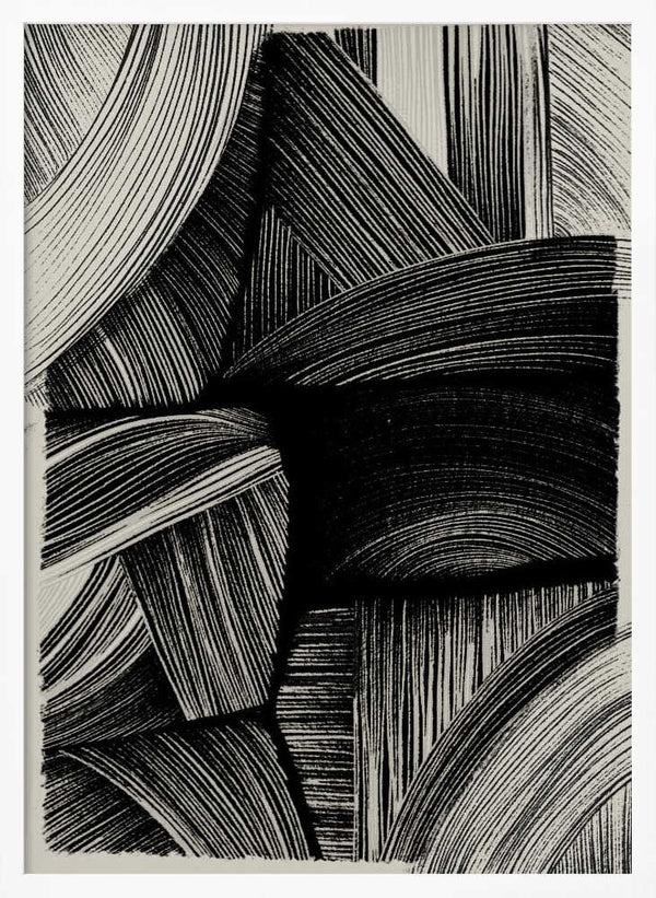 Tablou înramat „Curved Line Symphony” de Treechild