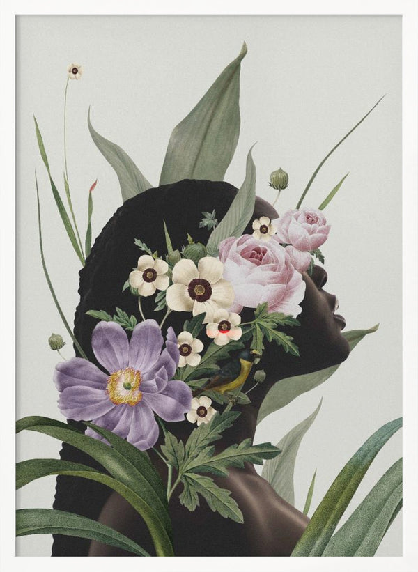 Tablou înramat „Purple flower” de Frida Floral Studio