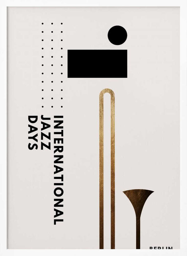 Tablou înramat „Jazzy Days 3” de Kubistika