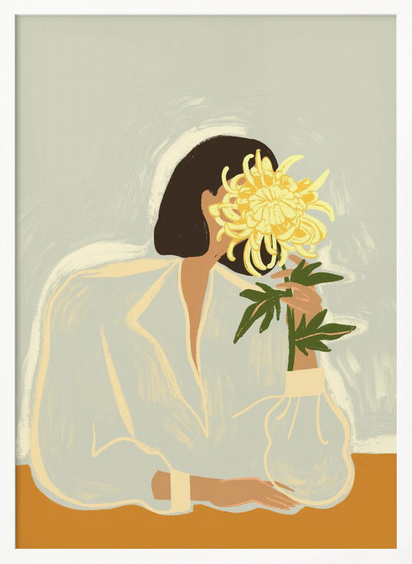 Tablou înramat „Thecrysanthemum” de Arty Guava