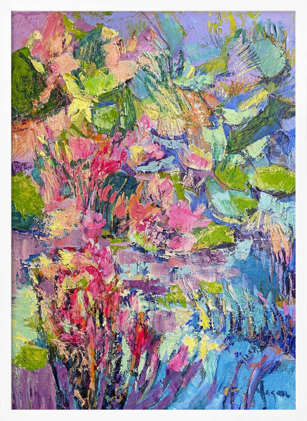 Tablou înramat „Vibrant Floral Dreams” de Dorothy Fagan