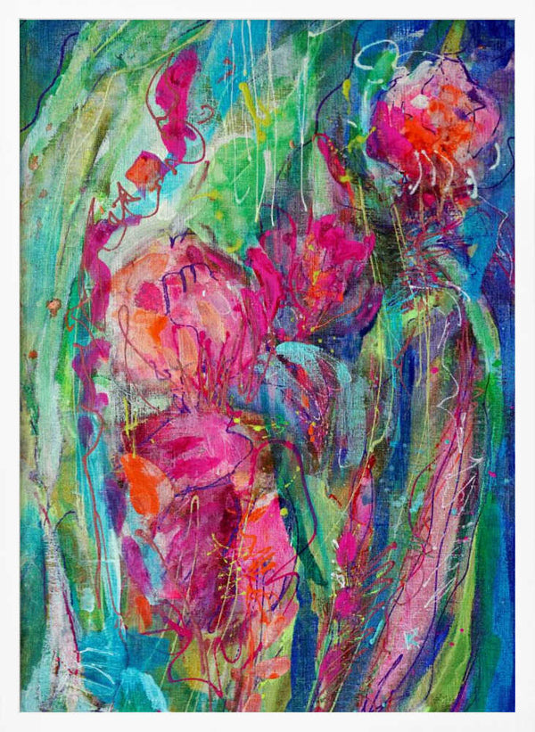 Tablou înramat „Impressionist Floral Abstract” de Dorothy Fagan