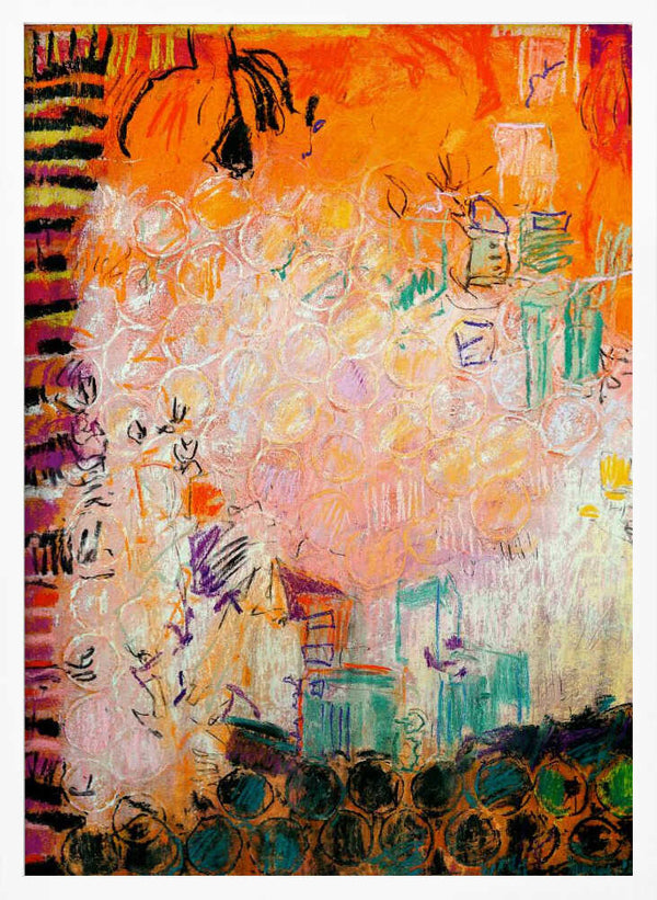 Tablou înramat „Vibrant Whirl” de Dorothy Fagan