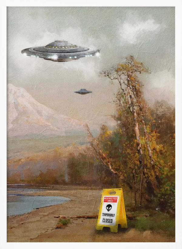 Tablou înramat „Restricted Area” de Dikhotomy