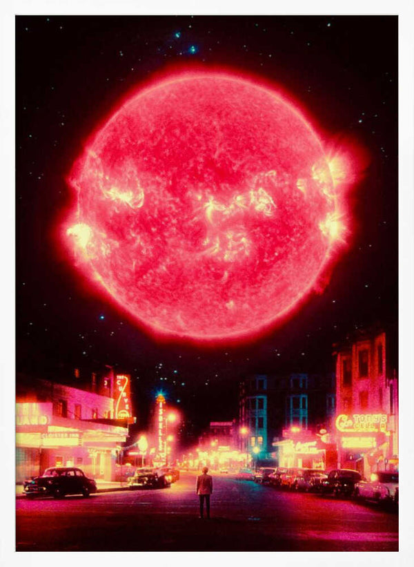 Tablou înramat „Neon Nightfall” de Taudalpoi