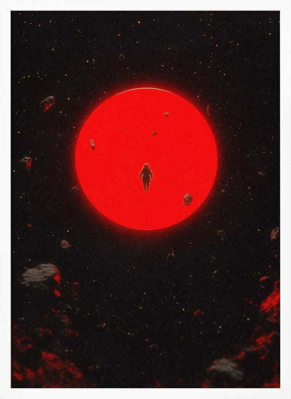 Tablou înramat „Red Moon” de Taudalpoi