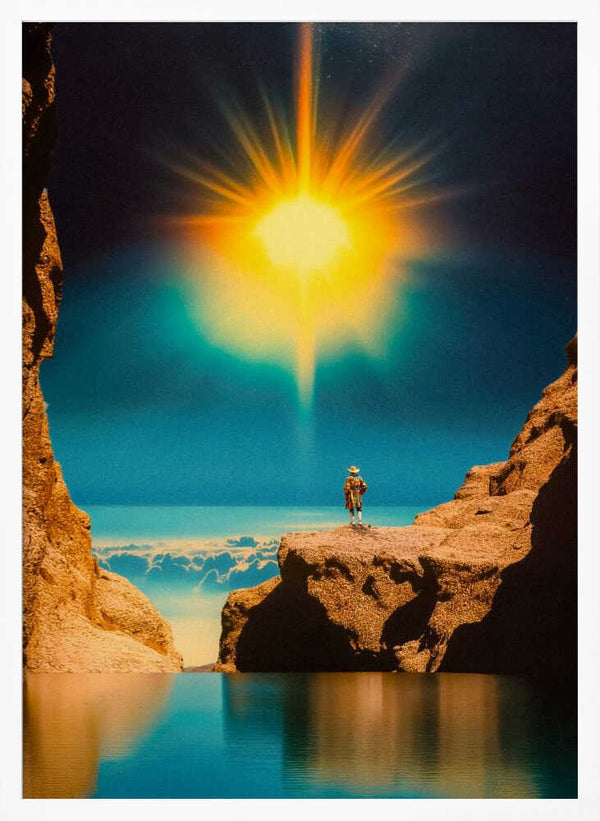 Tablou înramat „Voyager at the Edge of Light” de Taudalpoi