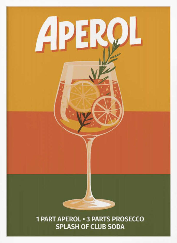 Tablou înramat „Aperol Vintage No 1” de Andreas Magnusson