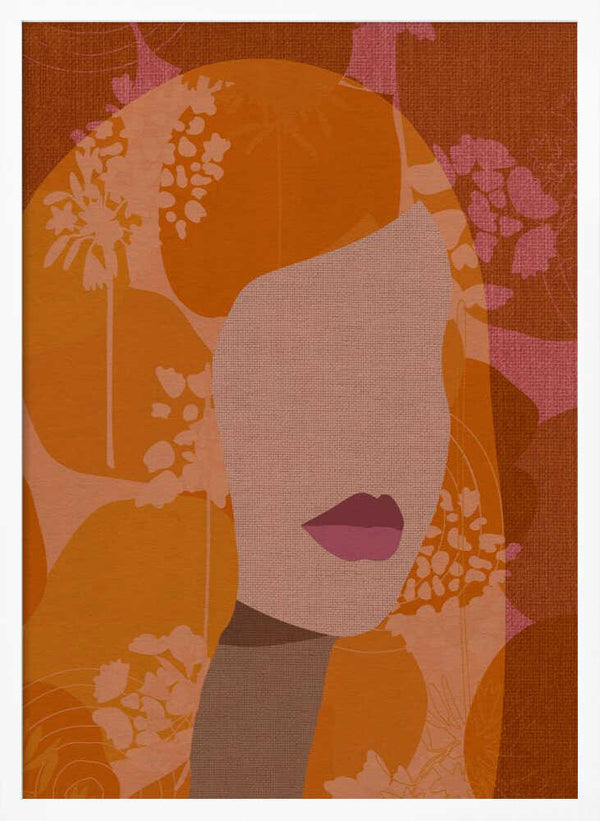 Tablou înramat „Floral Silhouette” de Dina Dankers