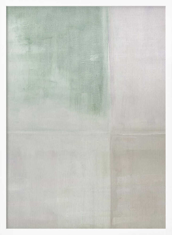 Tablou înramat „Pastel Painted Wall Sage Green Nude” de Alexandra Weise