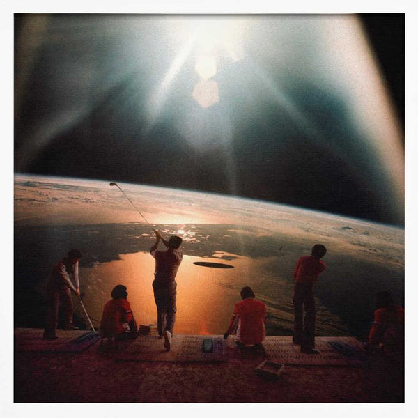 Tablou înramat „Golfing In Space” de Taudalpoi