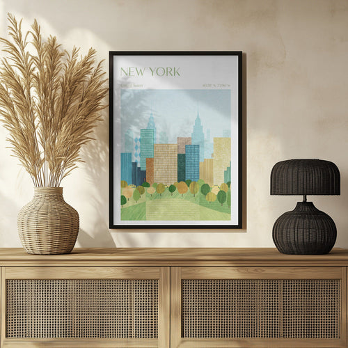 Culoarea unei orase arta inramata