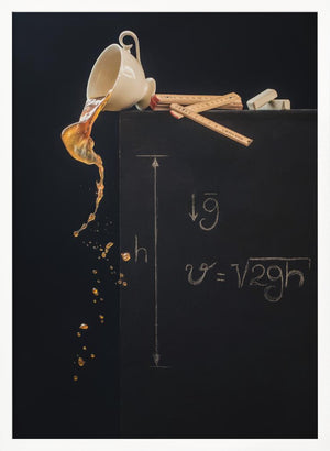 Tablou înramat „A study with free fall” de Dina Belenko