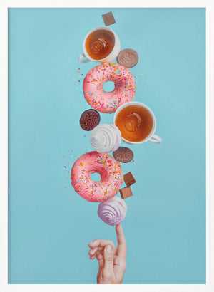 Tablou înramat „Weekend donuts” de Dina Belenko