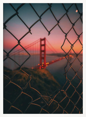 Tablou înramat „Golden Gate Caged” de David George