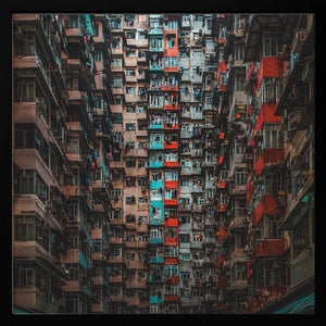 Tablou înramat „Apartments in Hong Kong” de AN POTO