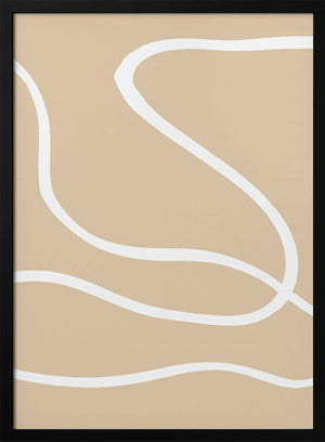 Tablou înramat „Beige Lines 01” de Pictufy Studio