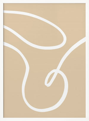 Tablou înramat „Beige Lines 02” de Pictufy Studio