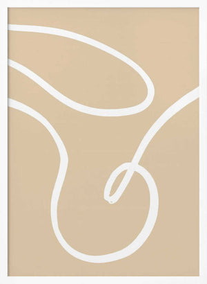 Tablou înramat „Beige Lines 02” de Pictufy Studio